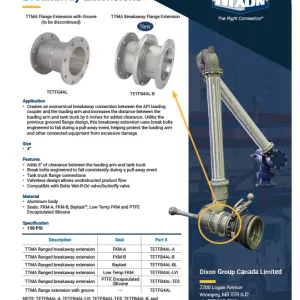 TTMA Flanged Breakaway Extensions