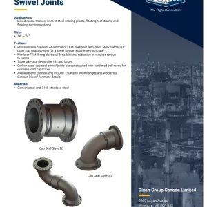 Cap Seal Swivel Joints