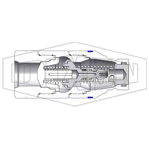 HTE-Series Correct Connect® Under Pressure Flush Face Female Plug CAD 