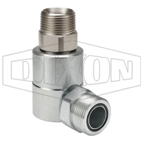 Super Swivels® Male NPTF x Male Face Seal 90° Elbow