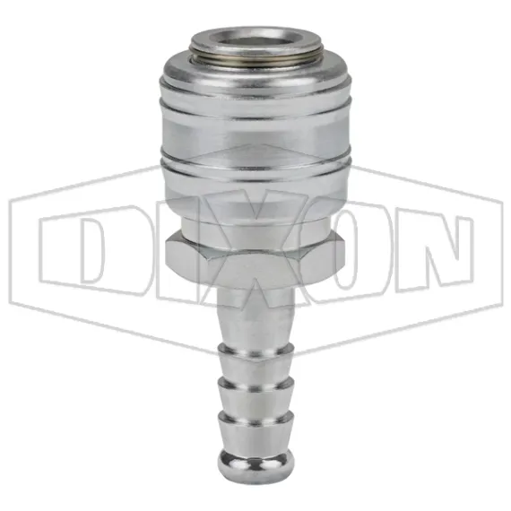 M-Series ARO Pneumatic Automatic Standard Hose Barb Coupler
