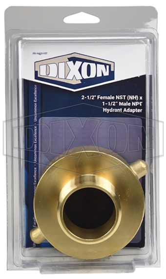 Dixon Swivel 2-1/2in Female Fire Hose Thread NST (NH) x 1-1/2in