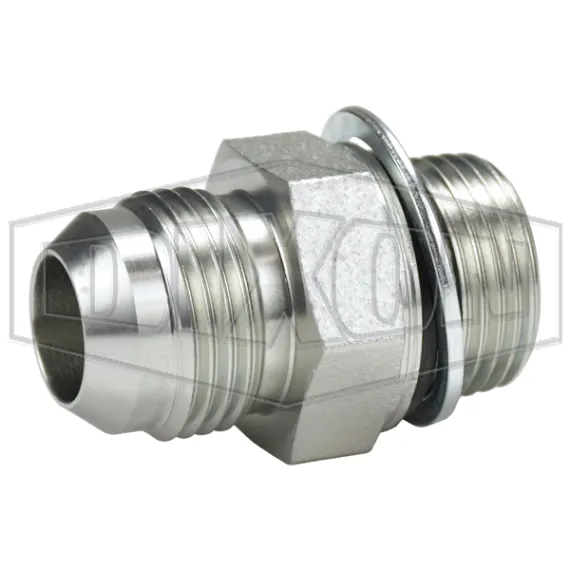 Male JIC 37° Flare x Male Metric Parallel Thread