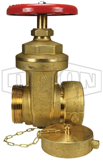 Global Single Hydrant Gate Valve Forged Brass with Hand Wheel