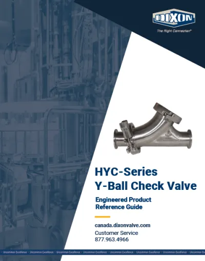 HYC-Series Y-Ball Check Valve Engineered Product Reference Guide