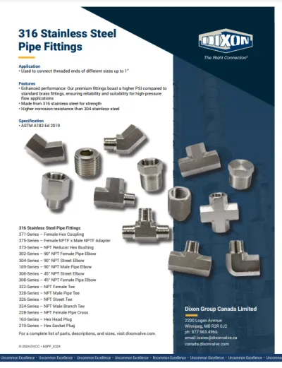 316 Stainless Steel Pipe Fittings