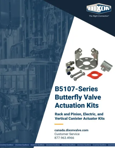 B5107-Series Butterfly Valve Actuation Kits