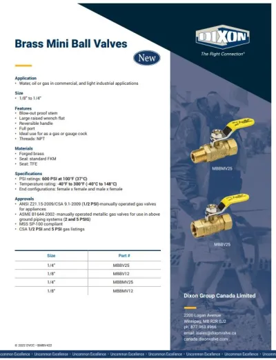 Brass Mini Ball Valves