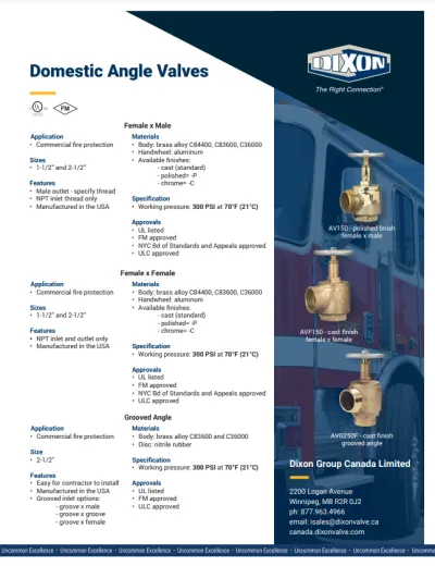 Domestic Angle Valves