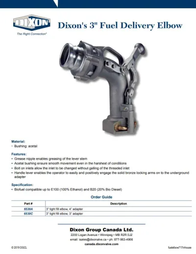 3" Fuel Delivery Elbow