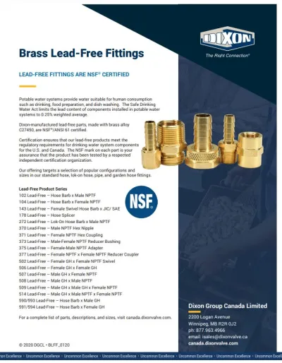 Brass Lead-Free Fittings