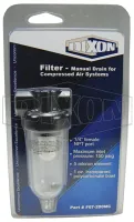pneumatic fittings display filter manual drain for compressed air systems