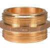 Double Male Hex Nipple Brass