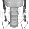 Global Cam & Groove Type C Coupler x Hose Shank