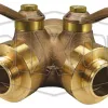 quarter turn ball type wye valve
