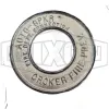 Round ID Plate Chrome