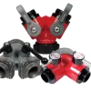 Aluminum 2-Way Ball Valve Female Swivel Inlet