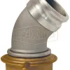 Cam & Groove 45° Adapter x Swivel Railroad Tank Car Connection Elbow