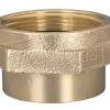 Female to Male Hex Nipple Brass