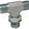Male 37° Flare x Male O-ring Boss Branch Tee